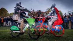 Bikes 'not for jousting,' says Lime after duel video — BBC Business, London Business news