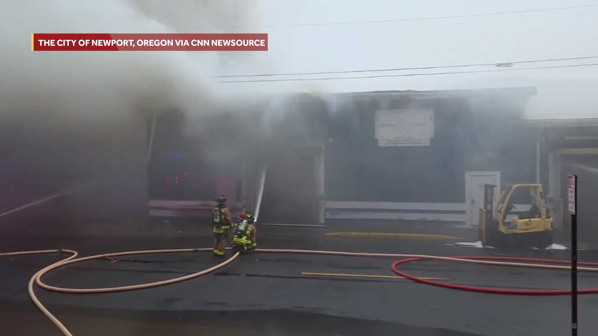 Possible ammonia contamination prompts evacuations after Oregon seafood plant fire, officials say — WESH 2 Orlando, London Schools news